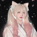 レディース フルウィッグ ツートン 姫カット ゆめかわ 巻き毛 グラデーション ロング オフホワイト ピンク 前髪あり 原宿風 ぱっつん前髪 コスプレ コスチュ...