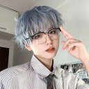 ウィッグ メンズ 男装 短髪 かつら フルウィッグ ショートウィッグ 巻き髪 コスプレウィッグ 可愛い ショート ショートヘア 演劇 自然 前髪あり コスプレ ...
