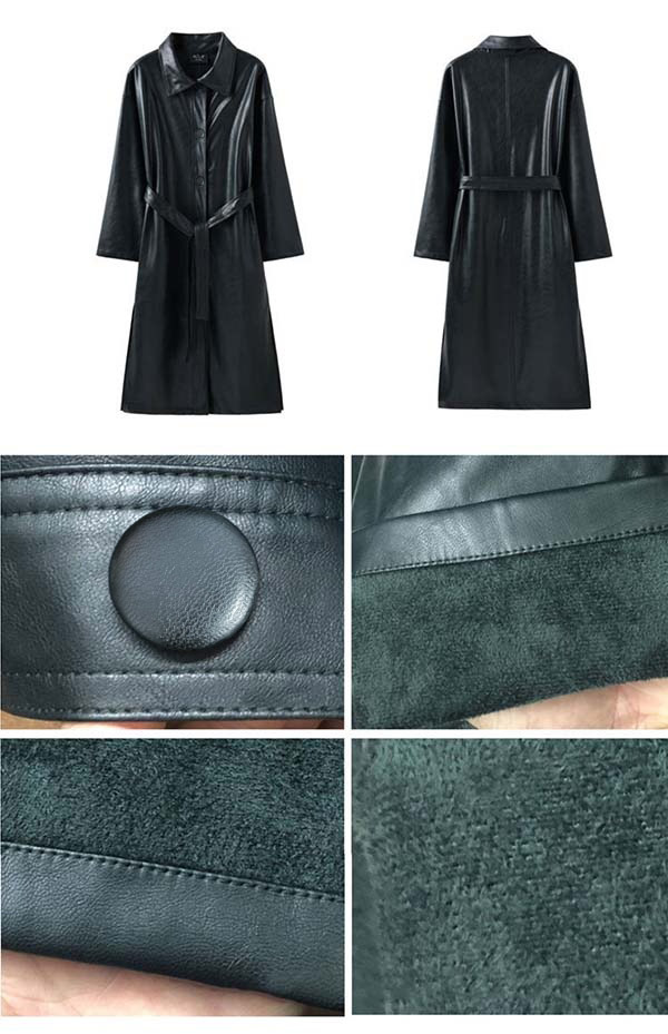 PU フェイクレザート レザージャケット ロングジャケット スプリングコート 革ジャン アウター レディース コート ロングコート 春アウター カジュアル ベルト付き ジャケット 着やせ 防風 シンプル 高品質 春秋 お洒落 グリーン ブラック ベージュ オフホワイト df034t2t2t2