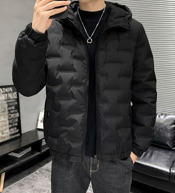 メンズ ダウンジャケット ダウンコート 90％ダウン 防寒 秋冬用 ショート丈 メンズコート アウター 冬服 高品質ダウン 大きいサイズ ポケット付き フード付き 撥水 厚手 男性用 おしゃれ あったか ブラック 黒 3L 4L 5L 6L dp078t2t2t2