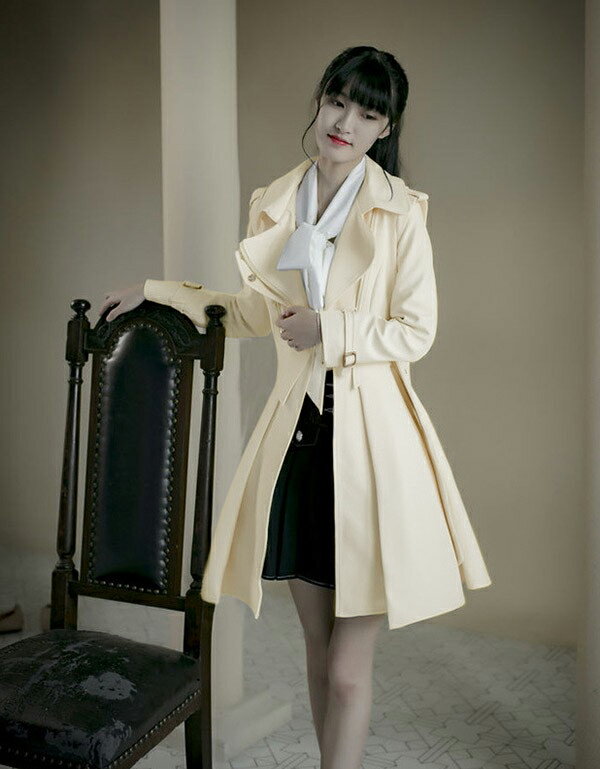 スプリングコート レディース トレンチコート 春秋 ショート丈 コート アウター ジ...