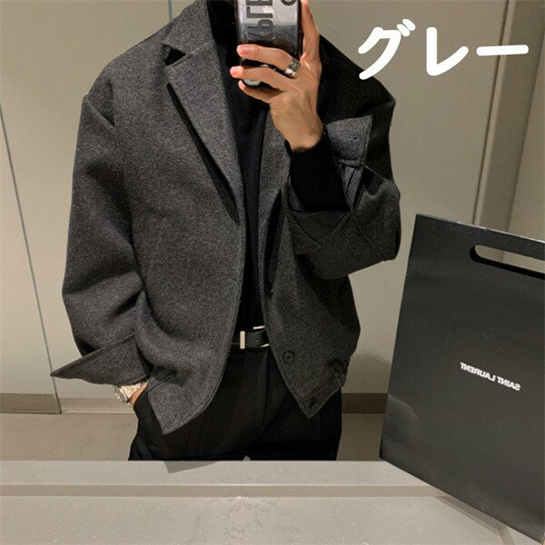 ラシャコート チェスターコート メンズ ビジネ...の紹介画像2