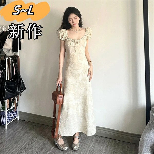 新作 春ワンピース 夏 ロング丈 パーティードレス 痩せ見え dh011x6x6m6