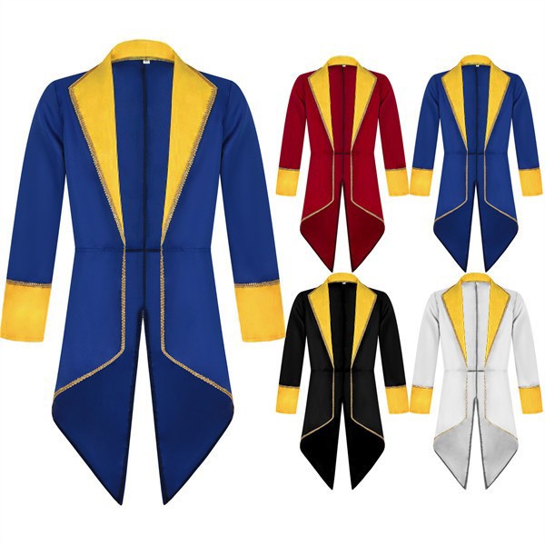 ハロウィン メンズ 燕尾服 ジャケット アウター 大きいサイズ ミモレ丈 王子様 ステージ衣装 舞台 演出 貴族 コスプレ 衣装 オペラ用衣装 男性 大人 忘年会 イベント 発表会 演奏会 かっこいい ハロウィン 文化祭 学園祭 ブラック d9078z7z7m6