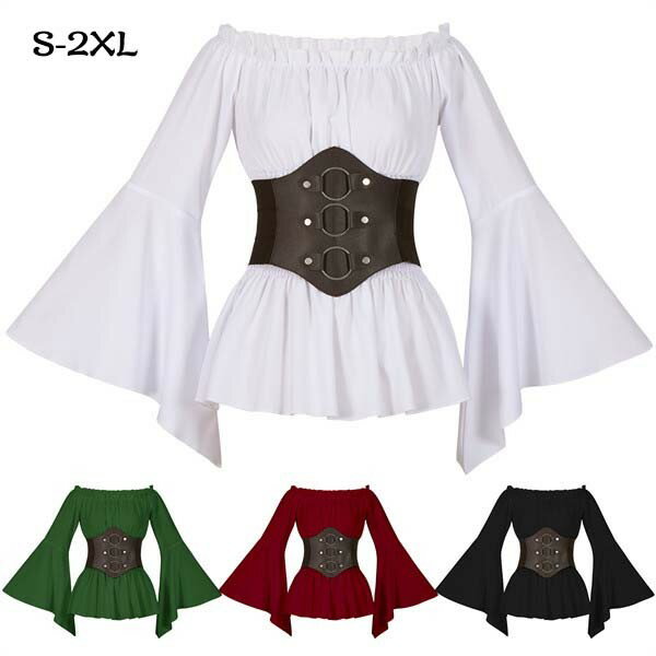 중세 유럽풍 레이디스 탑스 셔츠 할로윈 셔츠 복고 서양 민족 의상 귀족 연극 무대복 무대 의상 코스프레 여성용 궁정장 의상 이벤트 연출복 파티 문화제 학원제 d9105z7z7m4