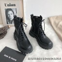 ショートブーツ PU 編み上げ レースアップ レディース 歩きやすい 美脚 ローヒール きれいめ 大きいサイズ ボア付き サイドジップ 痛くない 履きやすい 柔...