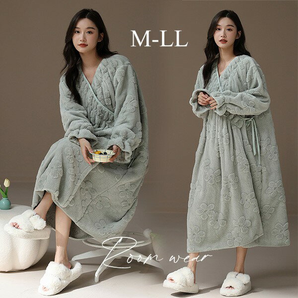 Rakuten - ルームウェア レディース ワンピース 可愛い 寝巻き 寝間着 もこもこ プレゼント バレンタイン かわいい 暖かい パジャマ フリース 着る毛布 高校生 姉妹 お揃い ゆったり 気持ちいい 長袖 お揃い 冬 クリスマス bg043zezet2