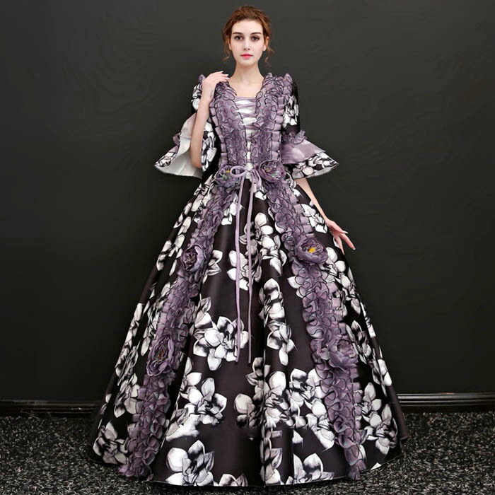 【期間限定！マスクプレゼント中】【フリーサイズ】新入荷 貴族 衣装 サイズ指定可 王族服 カラードレス 編み上げ 演出 現代劇演出 ヨーロッパ風 結婚式 演出 パーティードレス パニエ追加可di692zezem2/代引不可