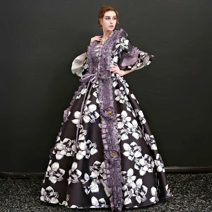 【期間限定！マスクプレゼント中】【フリーサイズ】新入荷 貴族 衣装 サイズ指定可 王族服 カラードレス 編み上げ 演出 現代劇演出 ヨーロッパ風 結婚式 演出 パーティードレス パニエ追加可di692zezem2/代引不可