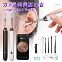 耳かき カメラ イヤースコープ 耳掃除 スコープ 3.5mm極細レンズ 防塵カバー付き 耳垢除去キット視覚 耳垢除去カメラHD LEDライト付き 2000W画素 耳掻きセット Type-c充電式 WIFI接続 iOS/Android/iPad多機種対応 温度制御 プレゼント お年寄り 子供