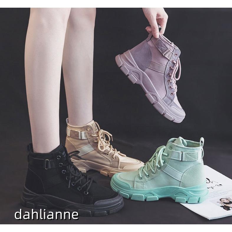 スニーカー レディース 裏ボア ムートンブーツ スエード ショートブーツ ハイカット 厚底 シューズ 冬 もこもこ 裏起毛 暖かい 靴 防寒 可愛い