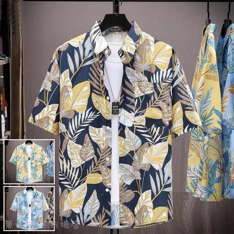 アロハシャツ メンズ 半袖シャツ 開襟シャツ オープンカラーシャツ カジュアルシャツ かりゆしウェア 花柄 リゾート