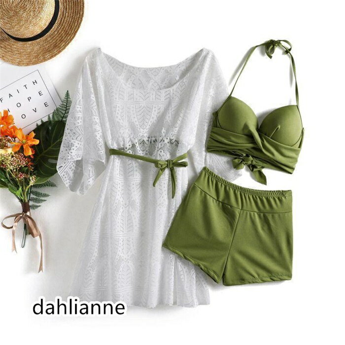 水着 レディース ワンピース水着 ビキニ 3点セット おしゃれ スイムウェア 水着 細身 レディース ママ水着 20代 30代 40代 50代 M L