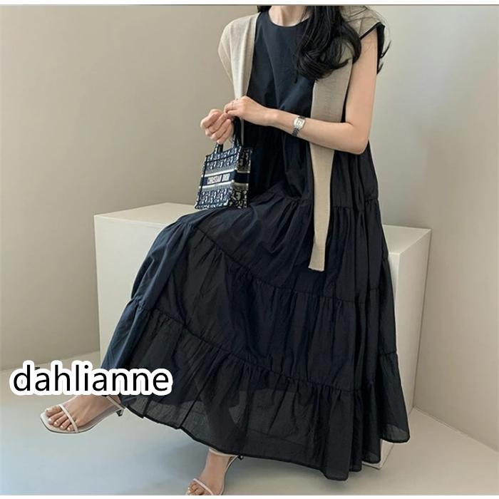 ワンピース レディース 夏 ノースリーブ ロングワンピース マキシ丈 フレア Aライン 上品 大人 通勤 お洒落 ゆったり 体型カバー マキシワンピース 30代 40代