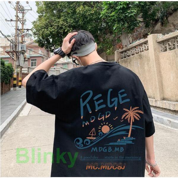 乐天商城 - Tシャツ メンズ ビッグシルエット オーバーサイズ バックプリント 韓国ファッション ストリート系 レディース