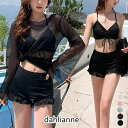 水着セット ラメシースルーラッシュガード