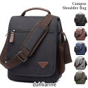 ショルダーバッグ メンズ 斜めがけ 肩掛け キャンバス 帆布 縦型 カバン 撥水 3way 大容量 通勤 通学 収納 多機能(4)