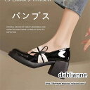 パンプス 厚底 太ヒール ラウンドトゥ ストラップなし チャンキーヒール ローファー ちょう 厚底パンプス レディース 通勤 卒業式 シューズ 靴 30代
