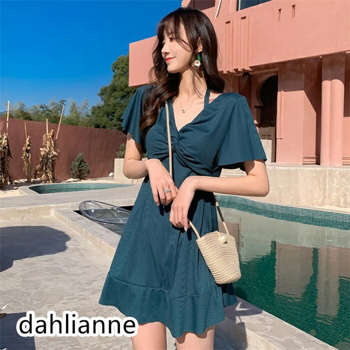 水着 レディース 体型カバー ぽっちゃり ママ水着 ワンピース水着 20代 40代スイムウェア 水着ワンピース バストアップ ビキニ ビーチウェア お洒落