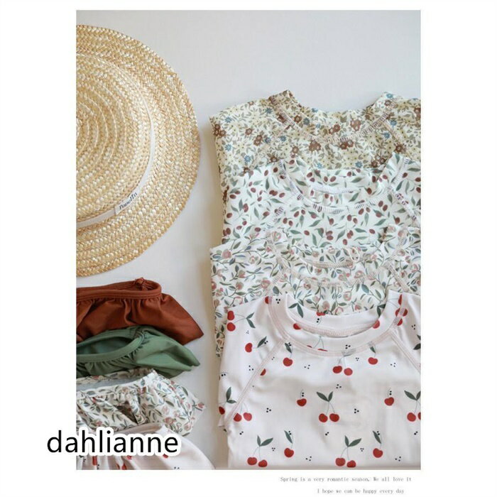 水着 ベビー キッズ 女の子 スイムウェア 上下セット 帽子付き 3点セット ラッシュガード パンツ UV 子供 夏 海 プール 長袖 紫外線対策 保育園 小学生 おしゃれ