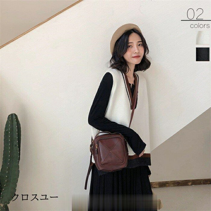 V-Neck - レディースベスト ニットベスト Vネックベスト ニットセーター プルオーバー 秋服 トップス 無地セーター ショート丈 ノースリーブ 通学 通勤
