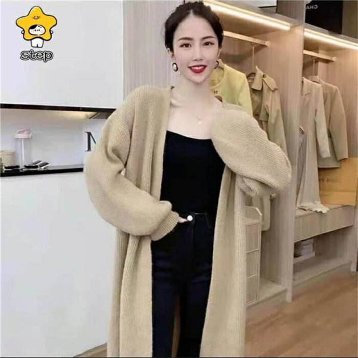 辰の世界のカーディガン レディース 春秋冬 ロング丈 ゆったり オフィス カジュアル 仕事 ニット セーター 長袖 フォーマル 羽織り 体型カバー UVカット｜アングル2