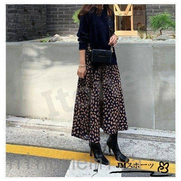 ワンピース レディース 40代 大きいサイズ 春秋 きれいめ ロングワンピース長袖 着痩せ 大人 2色 aライン おしゃれ 30代 50代 花柄ワンピース 通勤 OL 春新作