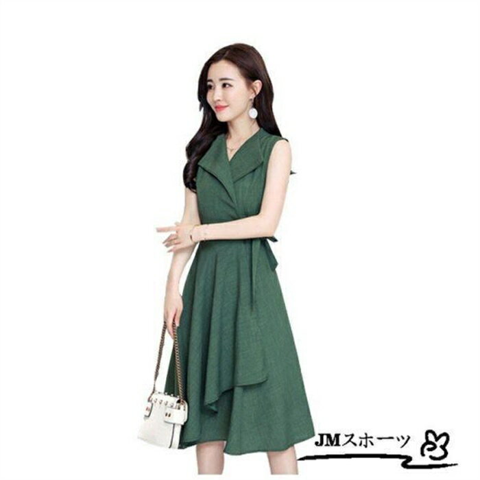 ワンピース ロングワンピース シャツワンピース ロング シャツ ワンピ レディース ノースリーブ 大きいサイズ お呼ばれ