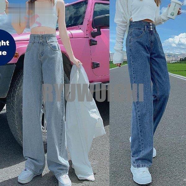 Other - ワイドパンツ レディース デニムパンツ ジーンズ ゆったり 長ズボン 細身 美脚 20代30代40代 ジーパン カジュアル デニムワイド 着痩せ 体型カバー 脚長