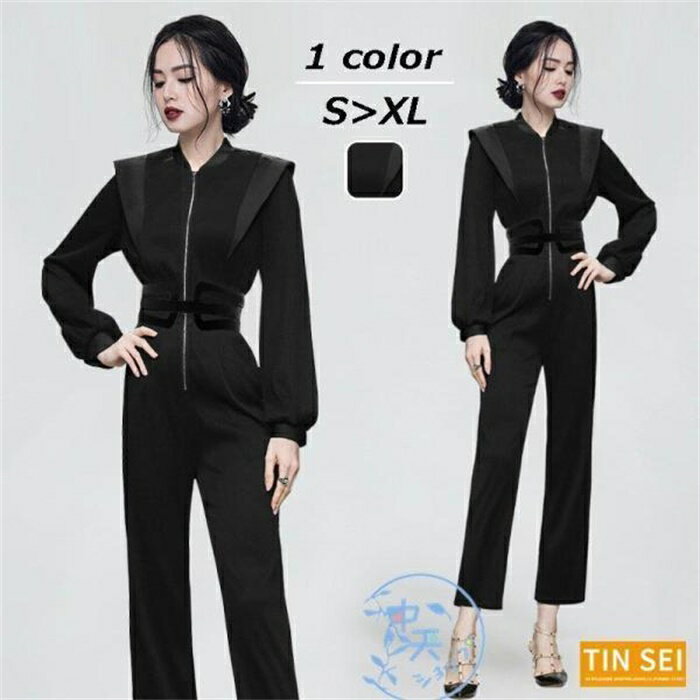 パンツスーツ レディース 2点セットパンツ黒スーツ 韓国風黒 シャツ＋9分パンツス一ツ入学式 卒業式 ベルトスーツフォーマル パーティー 着痩せ春新作
