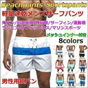 サーフパンツ インナー付き水着 メンズ 水陸両用 ボードショーツ 速乾 海パン 男性用ショートパンツ トランクス 短パン 部屋着 温泉 縞柄