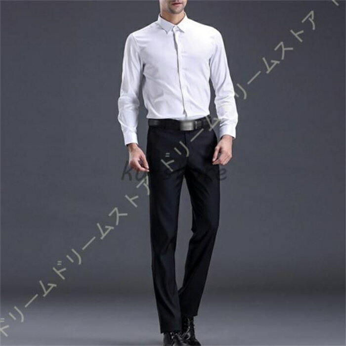 Skinney Pants - メンズ スラックス ビジネスパンツ スーツパンツ ノータック 通勤 ロングパンツ フォーマル 仕事着 就職 スーツパンツ スリム 美脚 着痩せ 防シワ