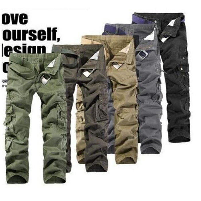 カーゴパンツ メンズ ミリタリー スキニーパンツ メンズ カラーパンツ　チノパン カーゴ ミリタリー作業着 スウェットパンツ