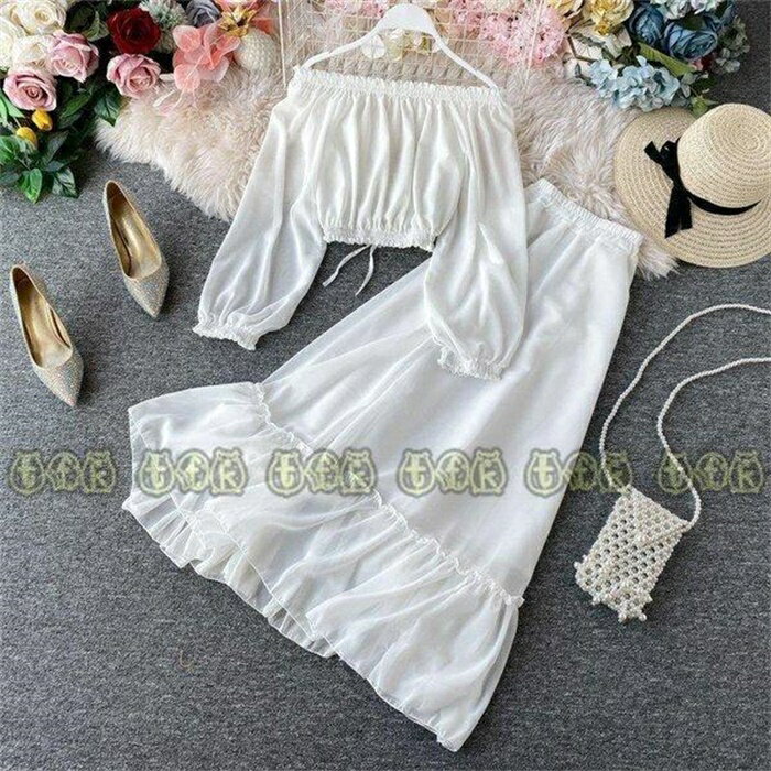 三亜ビーチスカート女性XiaChaoxianは薄い赤いスカートに見えます、タイモルディブボヘミアンスーツスカート