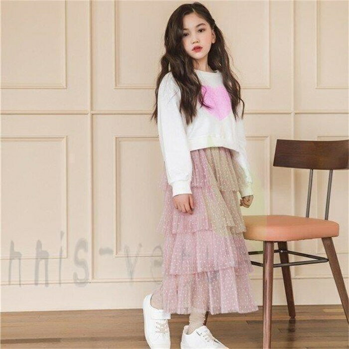 韓国子供服 セットアップ 女の子 秋冬服 長袖 トップス パーカー ボトムス キュロットスカート 2点セット キッズ 可愛い おしゃれ 入園 入学