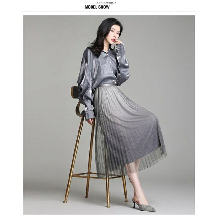 スカート グラデーション チュールスカート 夏 フレア マキシ プリーツ 春 ウエストゴム ロング フレア デート オシャレ ボトムス 着痩せ 体型カバー OL