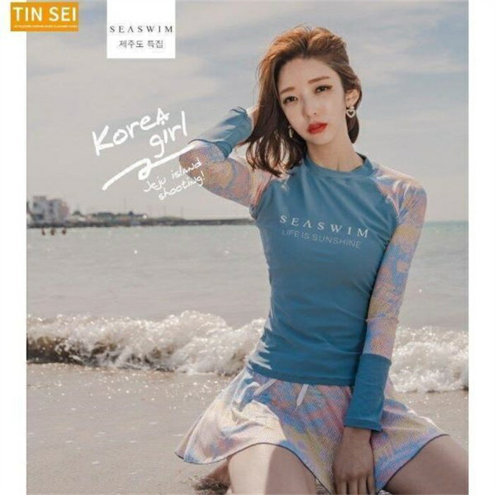 2点セット 水着 長袖 レディース お揃い水着 ショートパンツ スカート ビキニ サーフパンツ ラッシュパンツ ウエットスーツ ラッシュガード スイミング