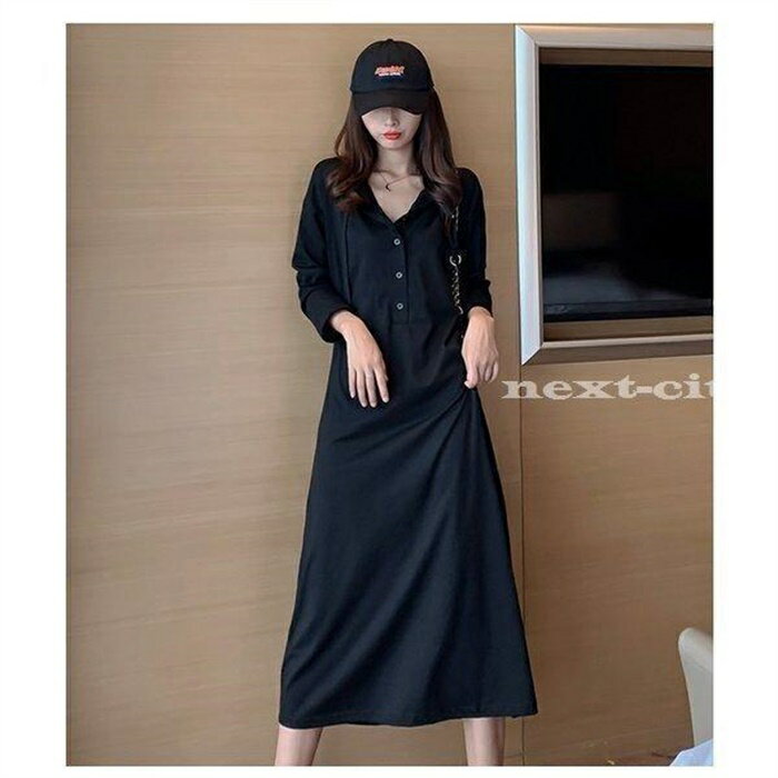 Tシャツワンピース 長袖 レディース ワンピース 夏 ロングTシャツ ワンピース ポロシャツ 女性 半袖Tシャツ ショートワンピ カットソー