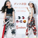 HIPHOP ダンス 衣装 キッズ 迷彩 パンツ 子供 ヒップホップダンスパンツ レディース 大人対応 Tシャツ ズボン 練習着 ジャズダンス キッズダンス衣装 体操服