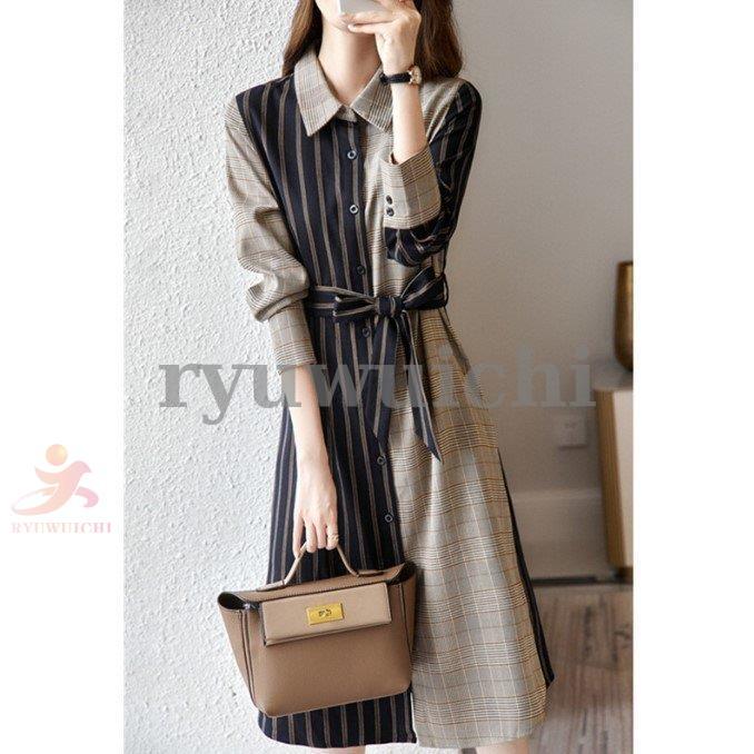 ワンピース レディース ロングワンピース 長袖 上品 おしゃれ 50代 40代 秋 通勤