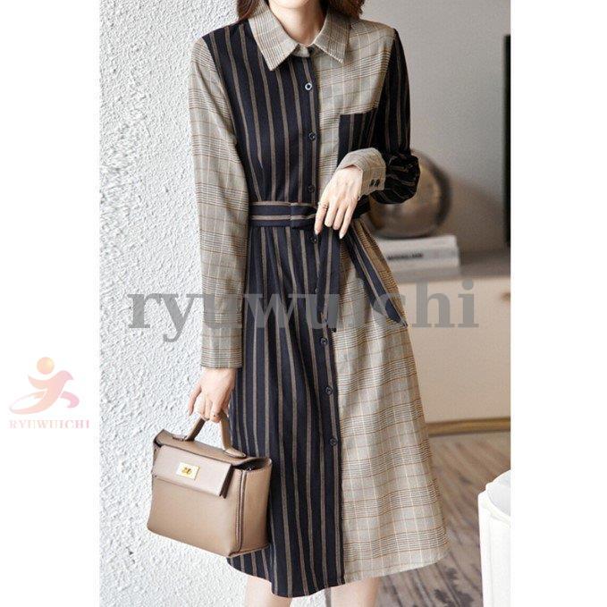 ワンピース レディース ロングワンピース 長袖 上品 おしゃれ 50代 40代 秋 通勤