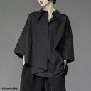 春物 レディース シャツ 服 レディースアジアン アジアンブラウス レディース 七分袖 春夏 シャツ シャツブラウス 不規則 フォーマル vネック おしゃれ