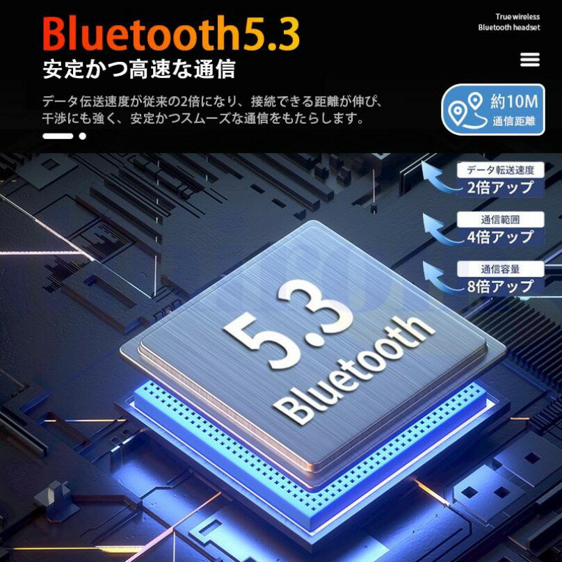 26年新モデル ワイヤレスイヤホン イヤホン iPhone Bluetooth LED残量表示 Bluetooth5.3 低遅延 臨場感 コンパクト ワイヤレス イヤホン bluetooth 軽量 自動ペアリング 2024年 最新型 家族 友達 お誕生日 父 母 クリスマス プレゼント 3