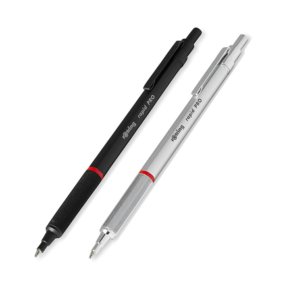 ロットリング ボールペン 【rotring/ロットリング】Rapid Pro ラピッドプロ ボールペン ブラック シルバー ゆうパケット(メール便)発送