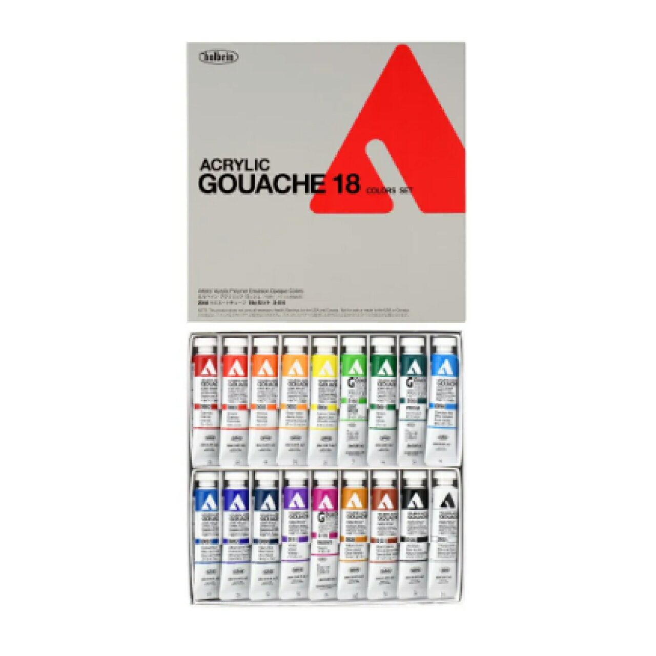 Rakuten - 【Holbein/ホルベイン】アクリリック ガッシュ 20ml D414 18色セット メール便発送
