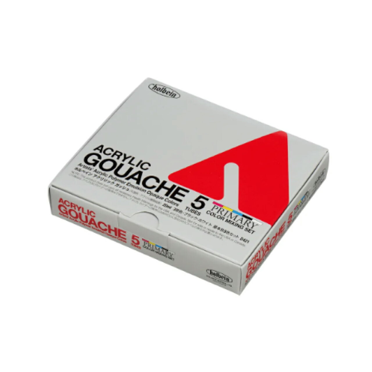 Rakuten - 【Holbein/ホルベイン】アクリリック ガッシュ 20ml D421 基本色5色セット メール便発送