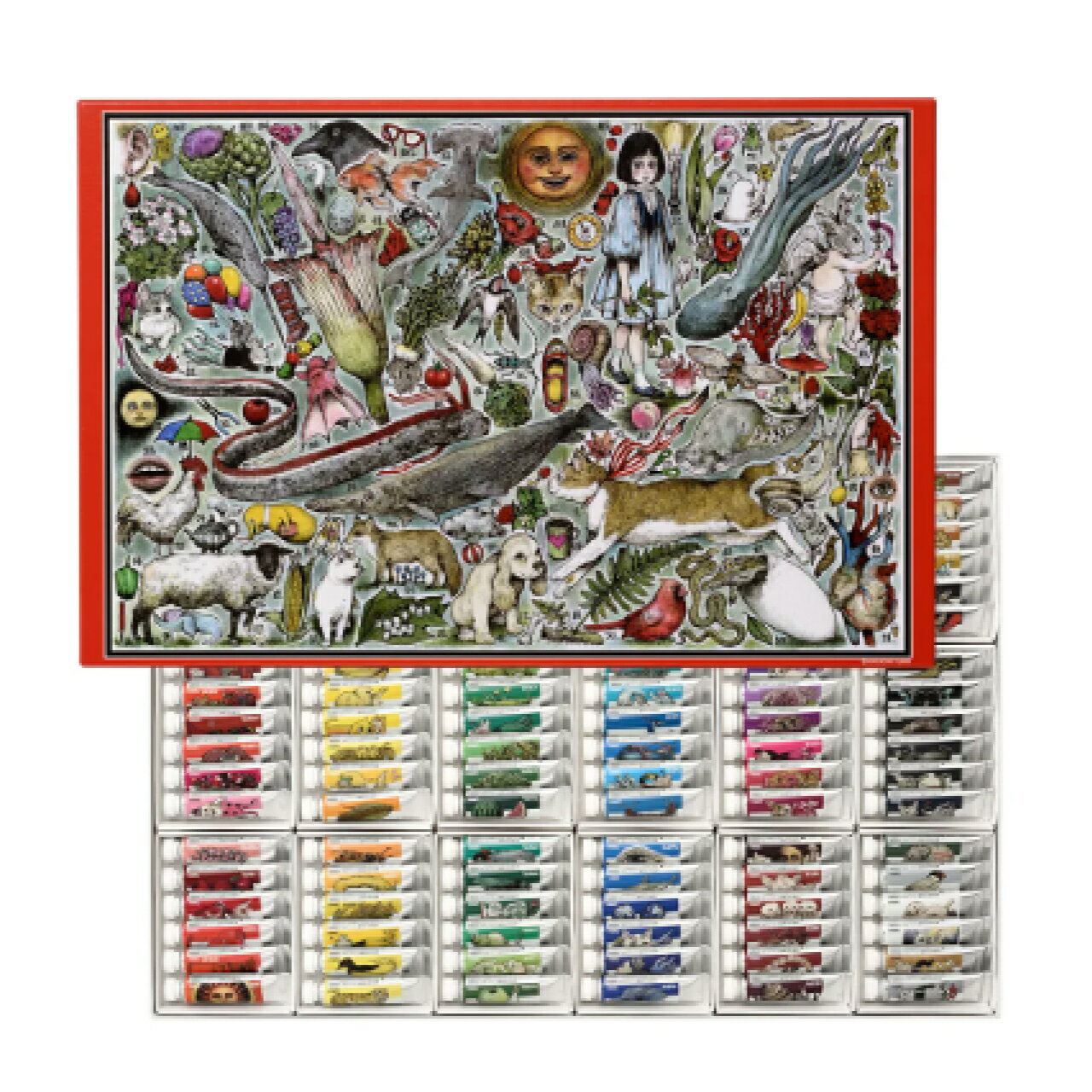 【Holbein/ホルベイン】ヒグチユウコ 透明水彩絵具 5ml XW442 108色 全色セット 宅配便発送