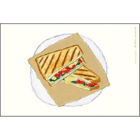 米津祐介 ポストカード ホットサンドグリーティングカード おしゃれ 女子文具 大人 インテリア メッセージ おめでとう お祝い かわいい ギフト ありがとう