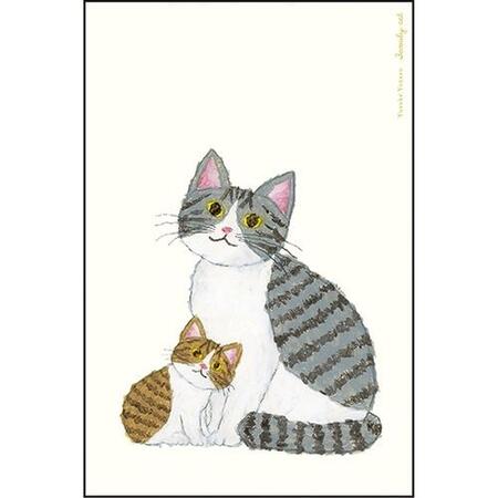 米津祐介 ポストカード 親子ねこグリーティングカード おしゃれ 女子文具 大人 インテリア メッセージ おめでとう お祝い かわいい ギフト ありがとう