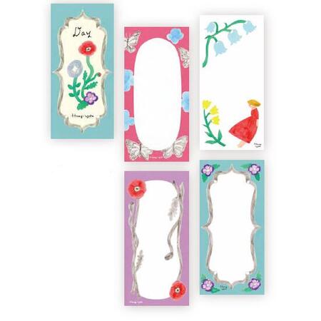 【柊有花】一筆箋/Day (4柄各5枚20枚綴) かわいい おしゃれ 女子文具 美濃和紙 お手紙 上品 cozyca products コジカプロダクツ プチギ...